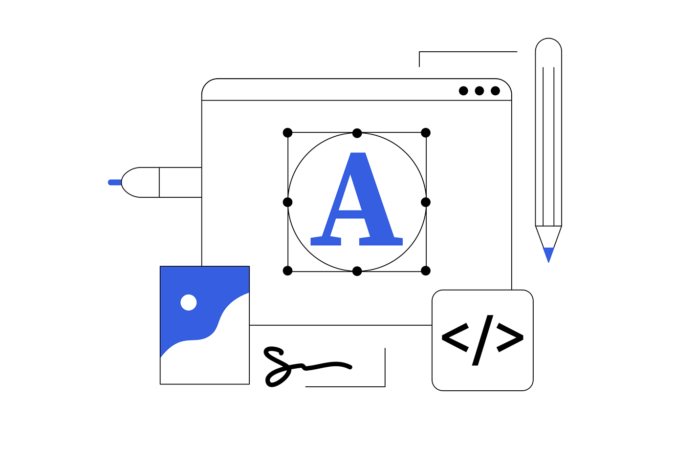 Illustration des outils d'édition SimplePDF