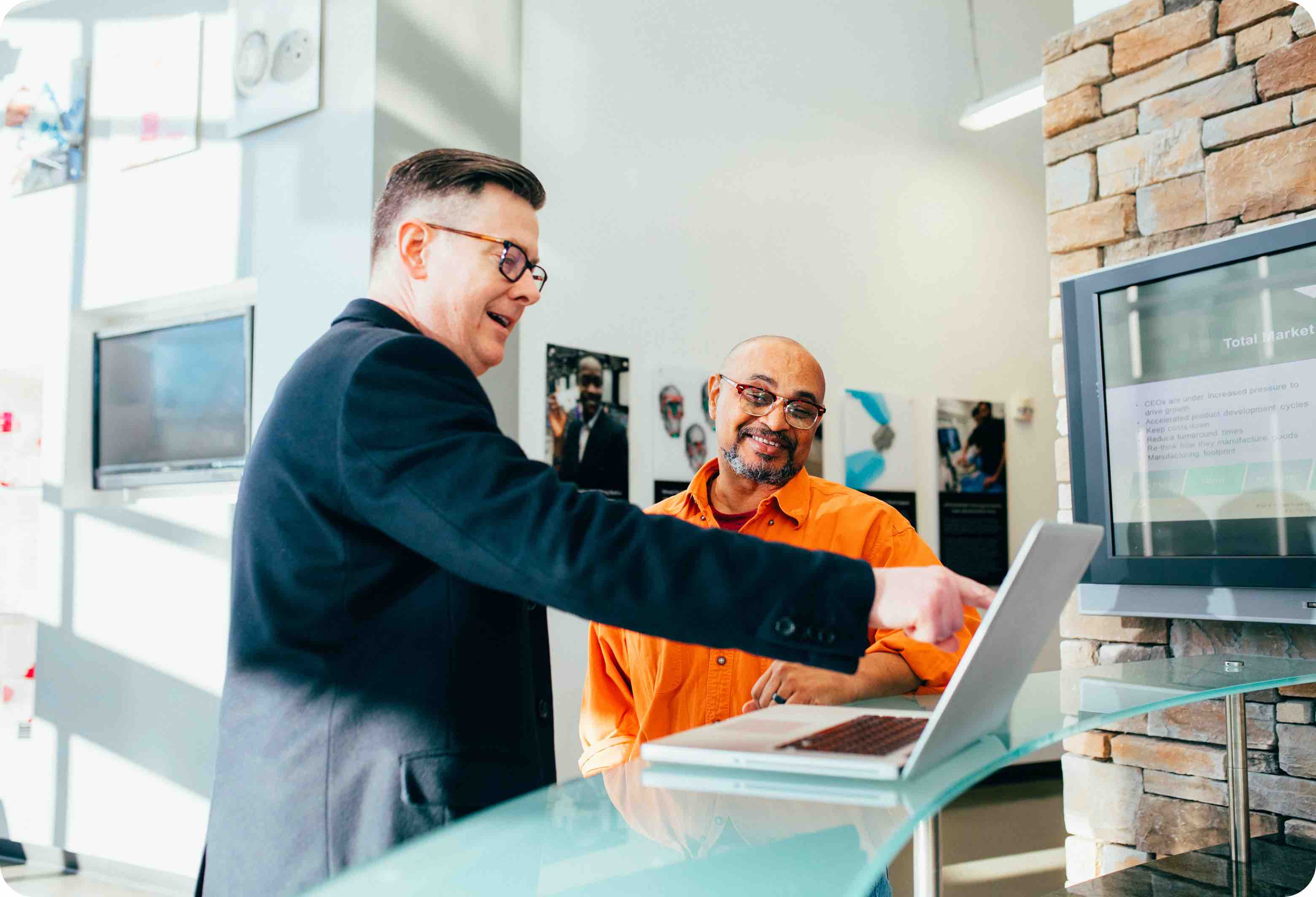 Illustration supporting businesses benefits
