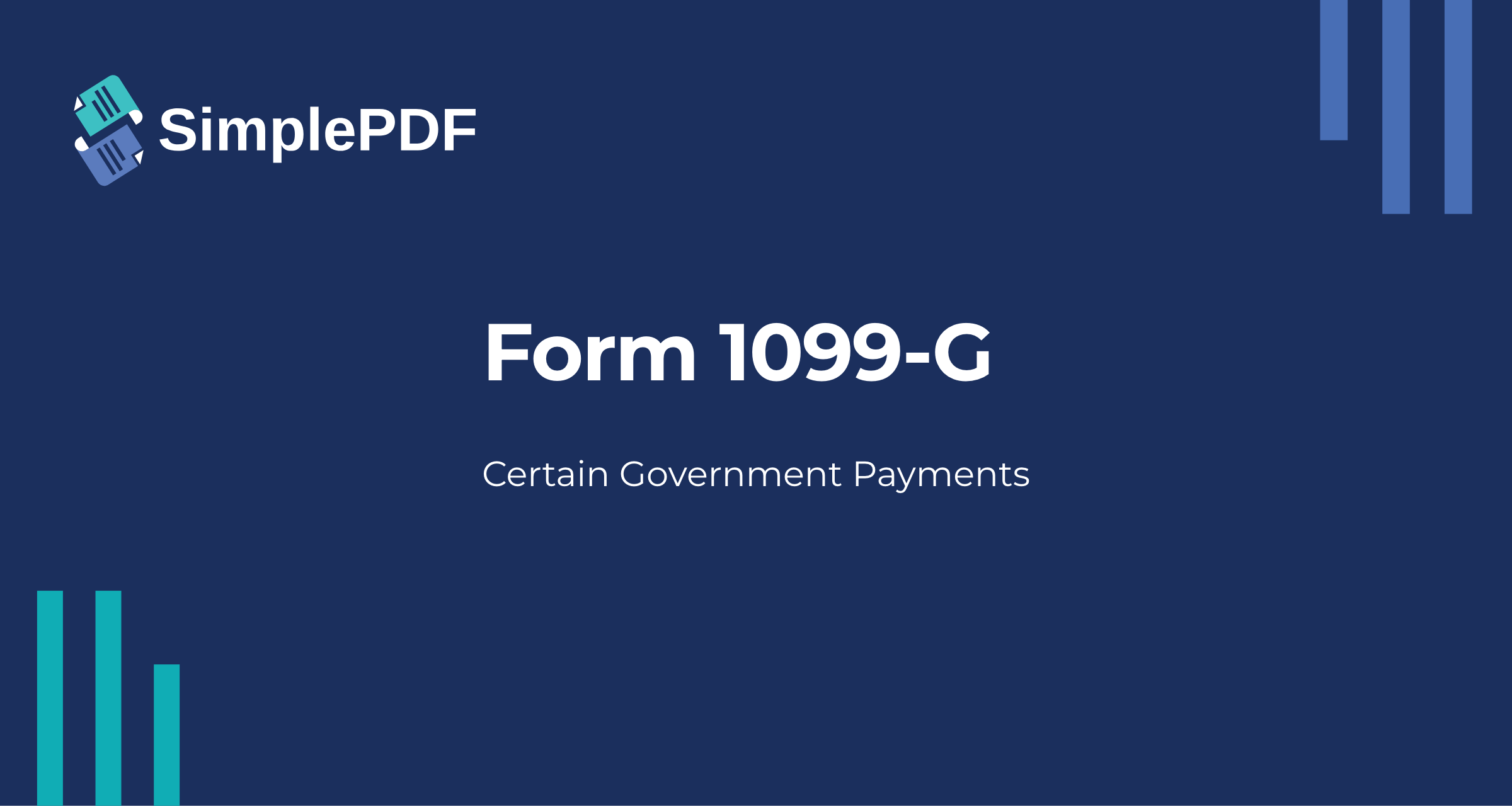 Fill out Form 1099-G (Certain Government Payments) online - free, no ...