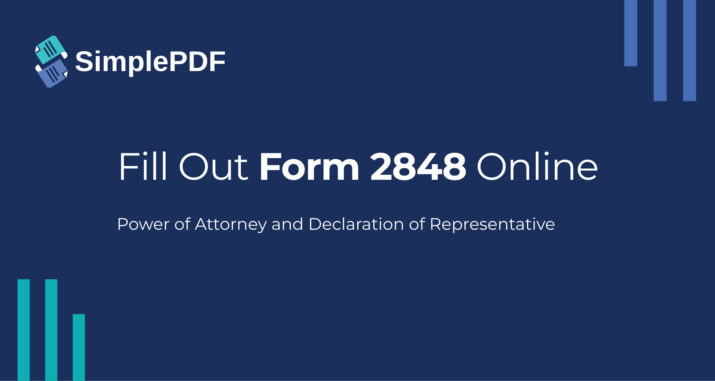 Fill out 2848 (Power of Attorney and Declaration of Representative ...