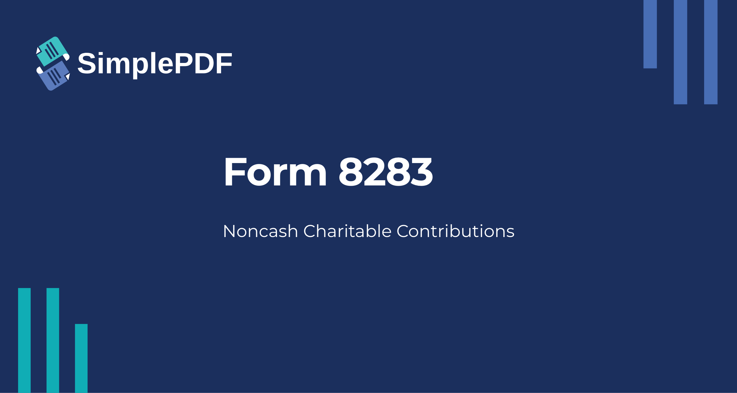 Fill out Form 8283 (Noncash Charitable Contributions) online - free, no ...
