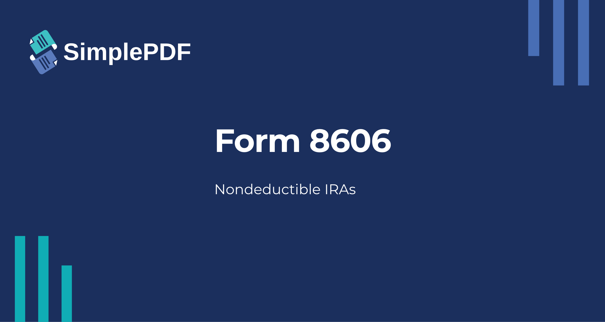 Vanguard Backdoor Roth Ira Form 8606 Example.pdf Fill out Form 8606 (Nondeductible IRAs) online - free, no signup ...