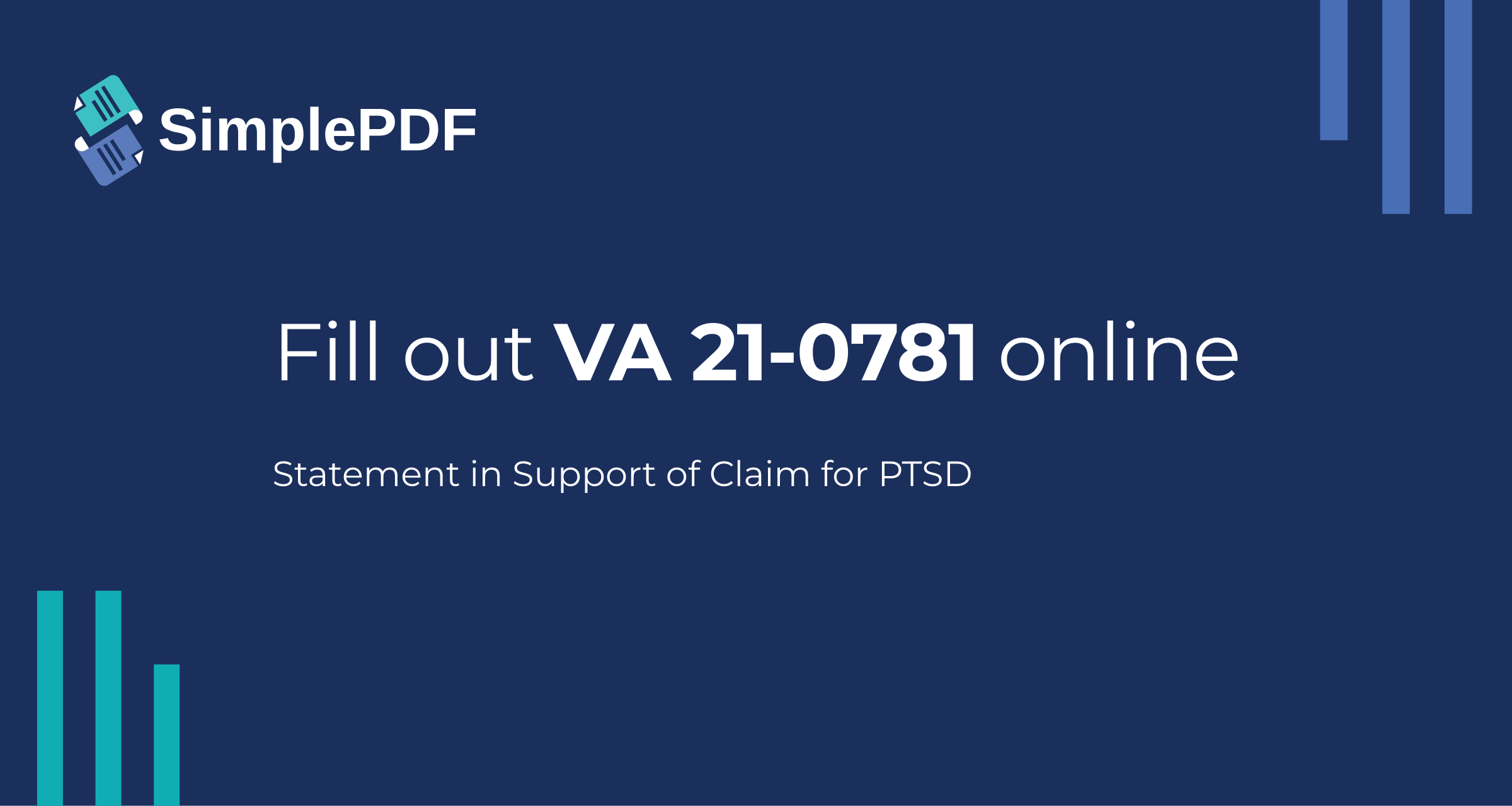Fill out VA 21-0781 (Statement in Support of Claim for Service ...