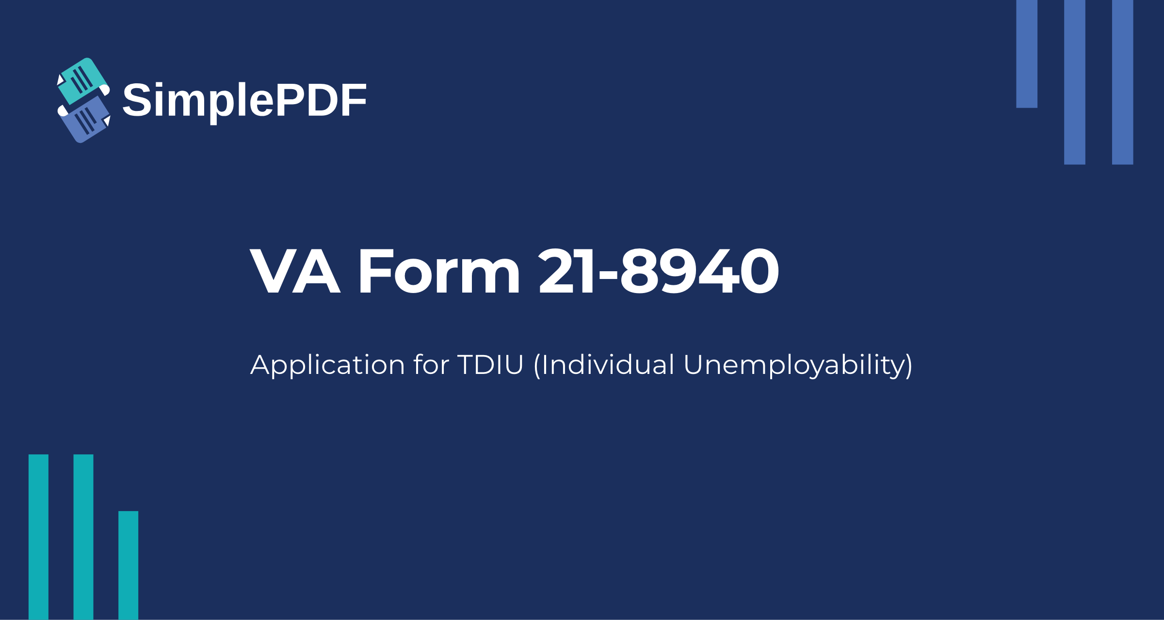 Fill Out Va 21 8940 Veterans Application For Increased Compensation 
