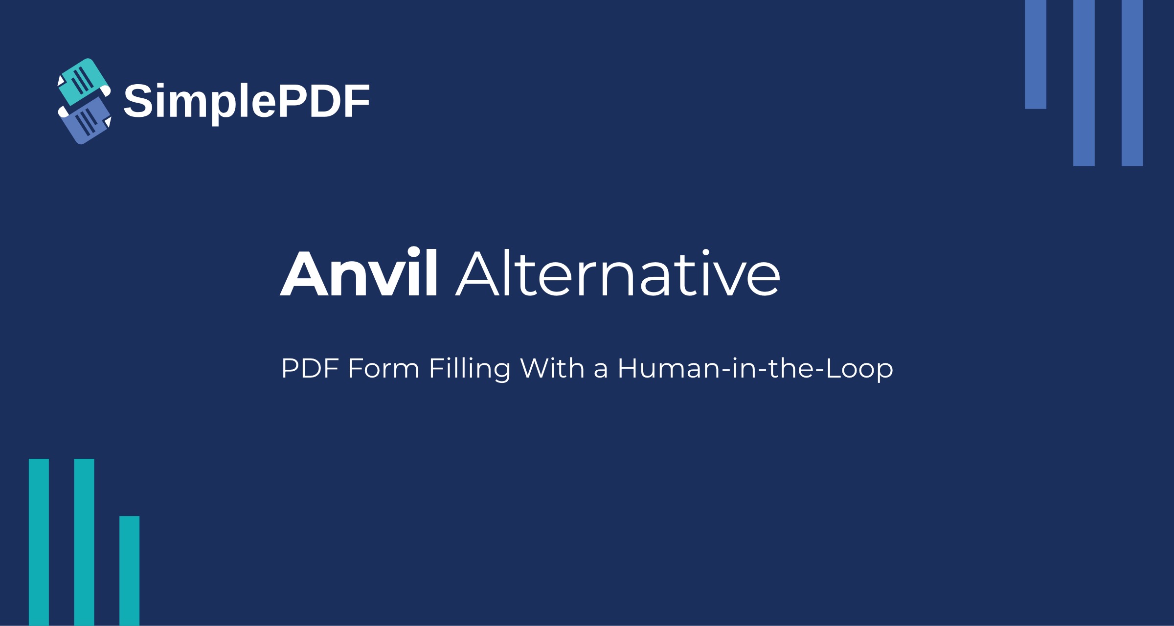 Anvil PDF Alternative - Fill PDFs With a UI, Not Just an API | SimplePDF