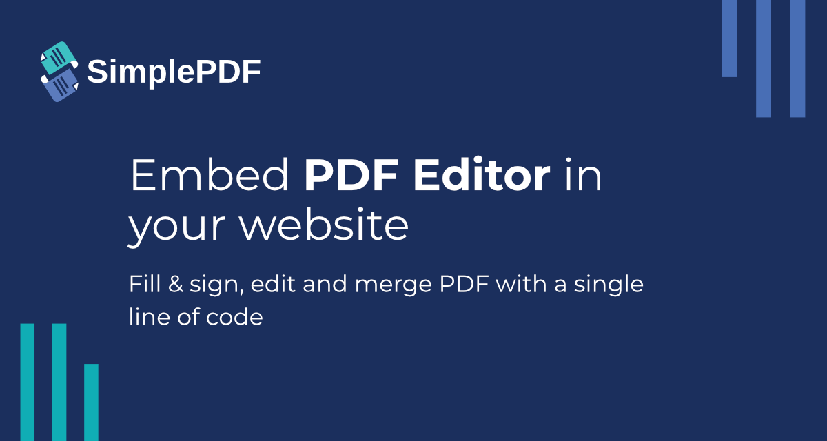 Embed a JS PDF editor, filler & annotator in your website